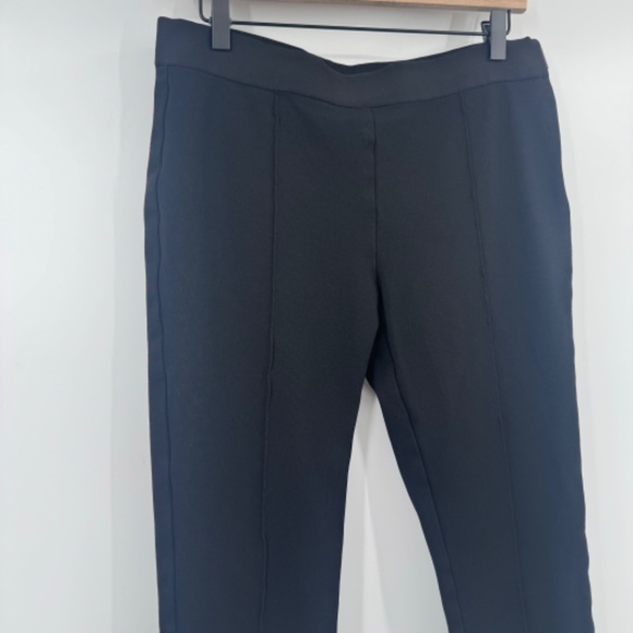 Everlane Pants Women 12 Black Skinny Stretch Zipper Mid Rise Office Career Ankle - Picture 2 of 12